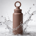 Athletica Wellness Co Custom Water Bottle - Brown| 1L Magnetic Tumbler Flask