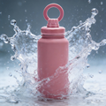 Athletica Wellness Co  Custom Water Bottle - Rose Pink | 1L Magnetic Tumbler Flask