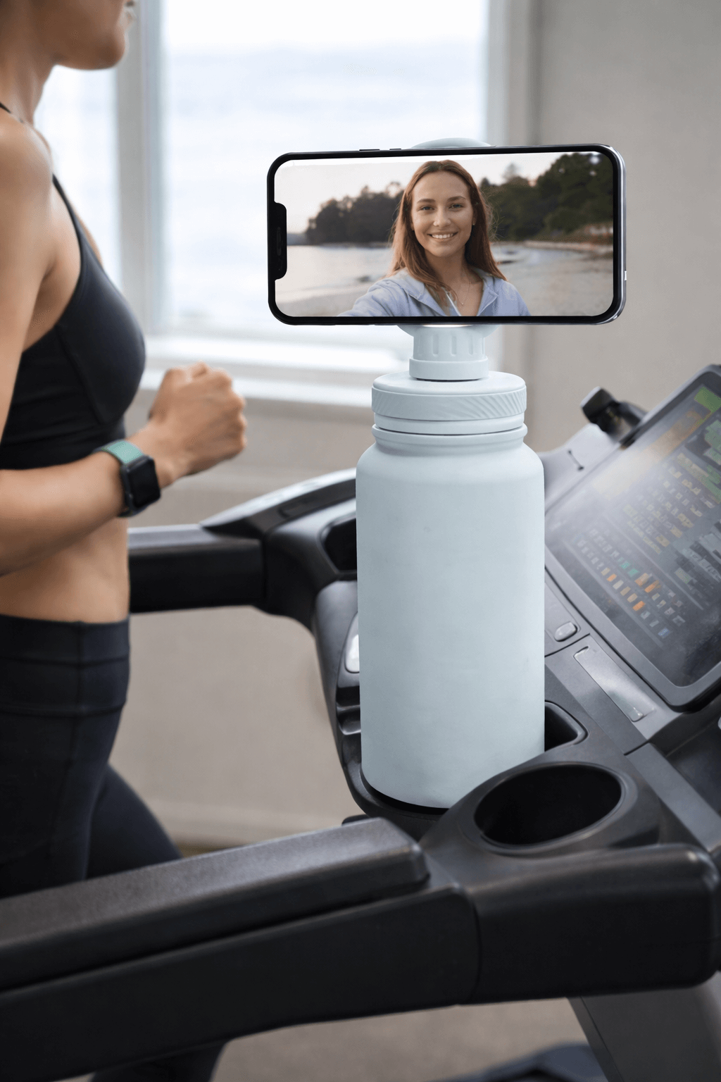 Athletica Wellness Co  Custom Water Bottle - Rose Pink | 1L Magnetic Tumbler Flask