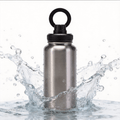 Athletica Wellness Co Custom Water Bottle - Silver | 1L Magnetic Tumbler Flask