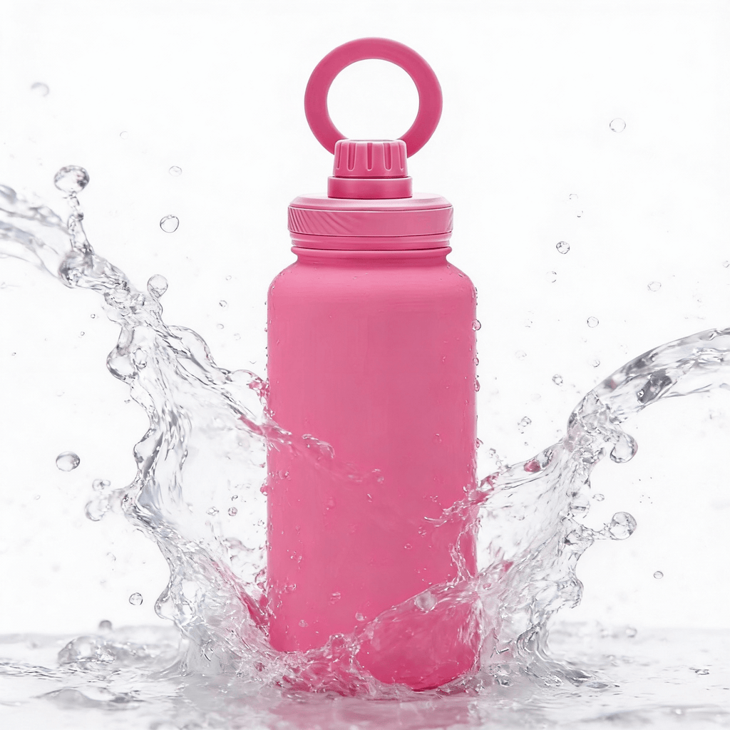 Athletica Wellness Co Custom Water Bottle - Hot Pink | 1L Magnetic Tumbler Flask
