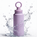 Athletica Wellness Co Custom Water Bottle - Purple | 1L Magnetic Tumbler Flask