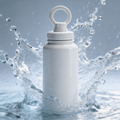 Athletica Wellness Co  Custom Water Bottle -White | 1L Magnetic Tumbler Flask